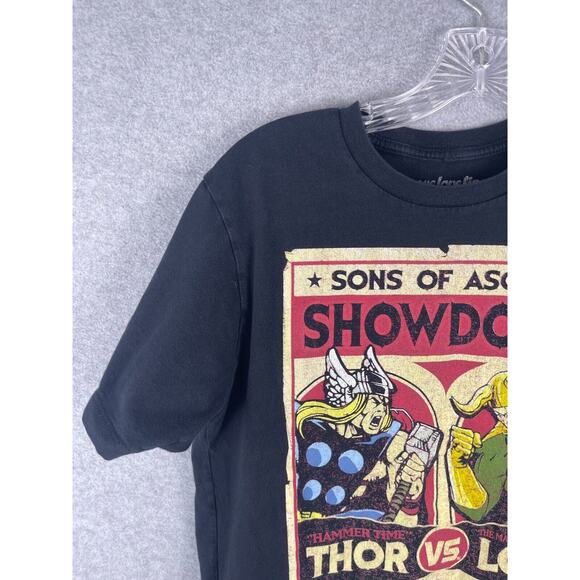 We Love Fine Thor Loki T Shirt Mens M (Fits Like Small) Black Retro Style Marvel - Picture 3 of 9